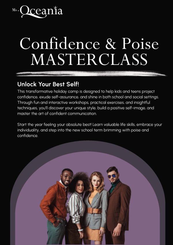 Confidence and Poise Masterclass - 19 and 20 September 2025