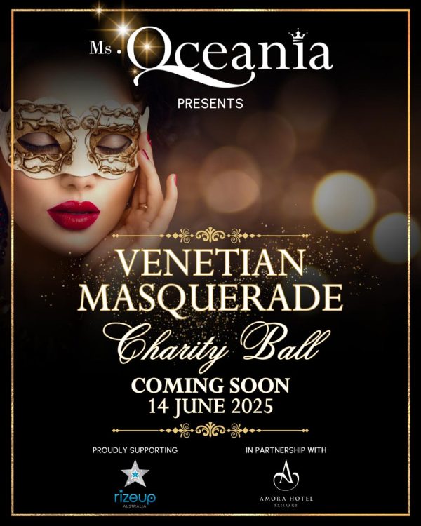 Venetian Masquerade Charity Ball with Rize Up Australia